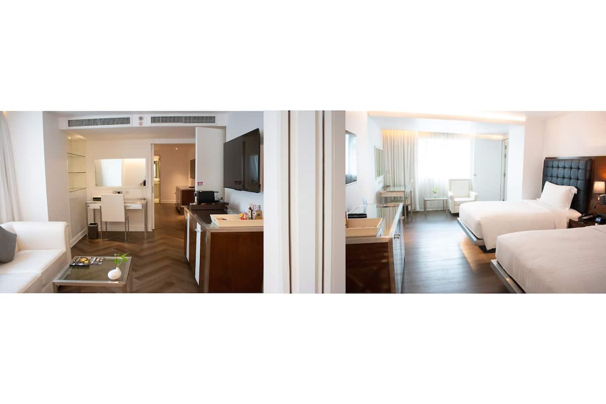 Family Suite Connecting Room | 1 室のベッドルーム、エジプト綿のシーツ、高級寝具、羽毛の掛け布団