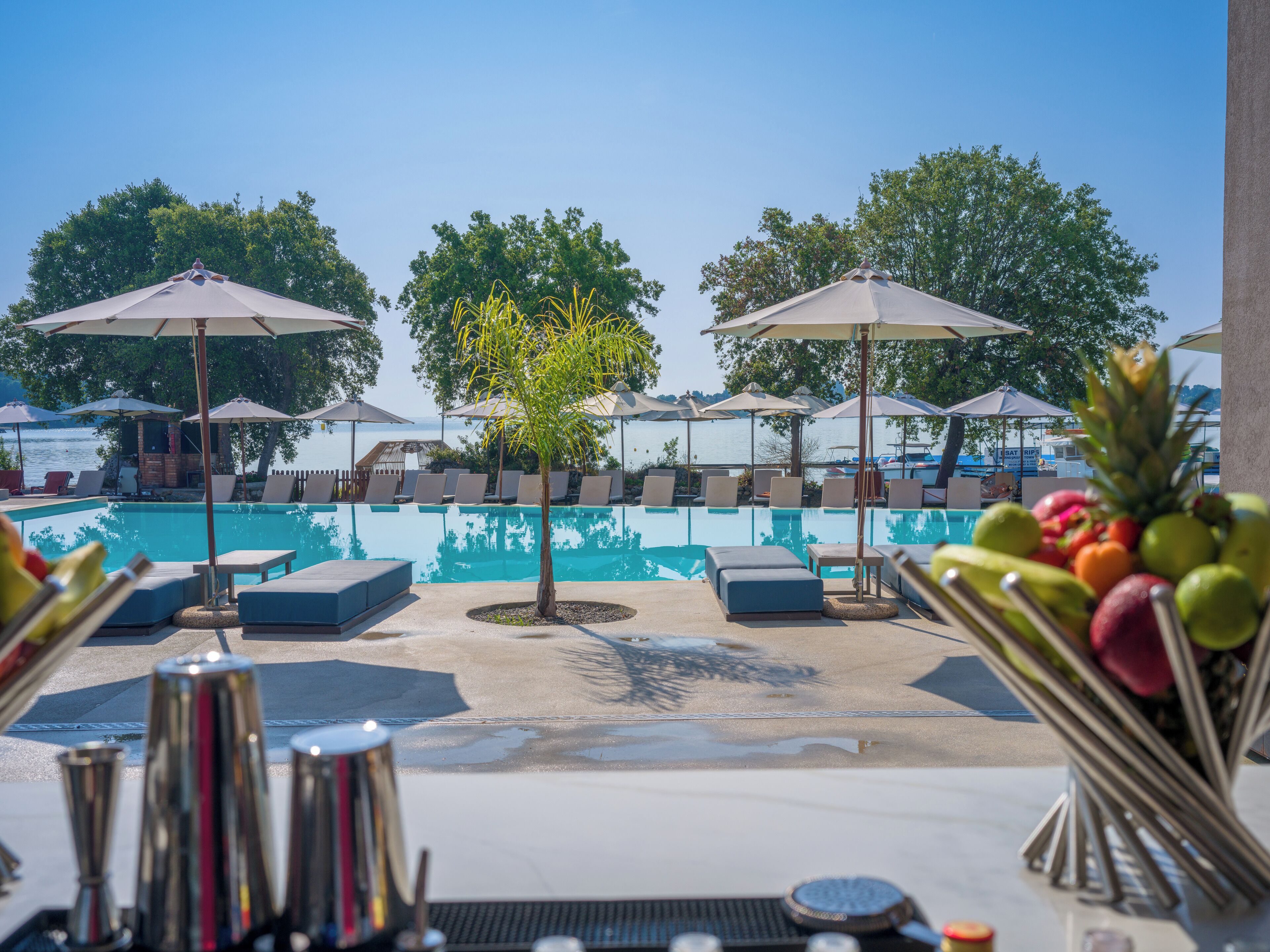 Poolside bar
