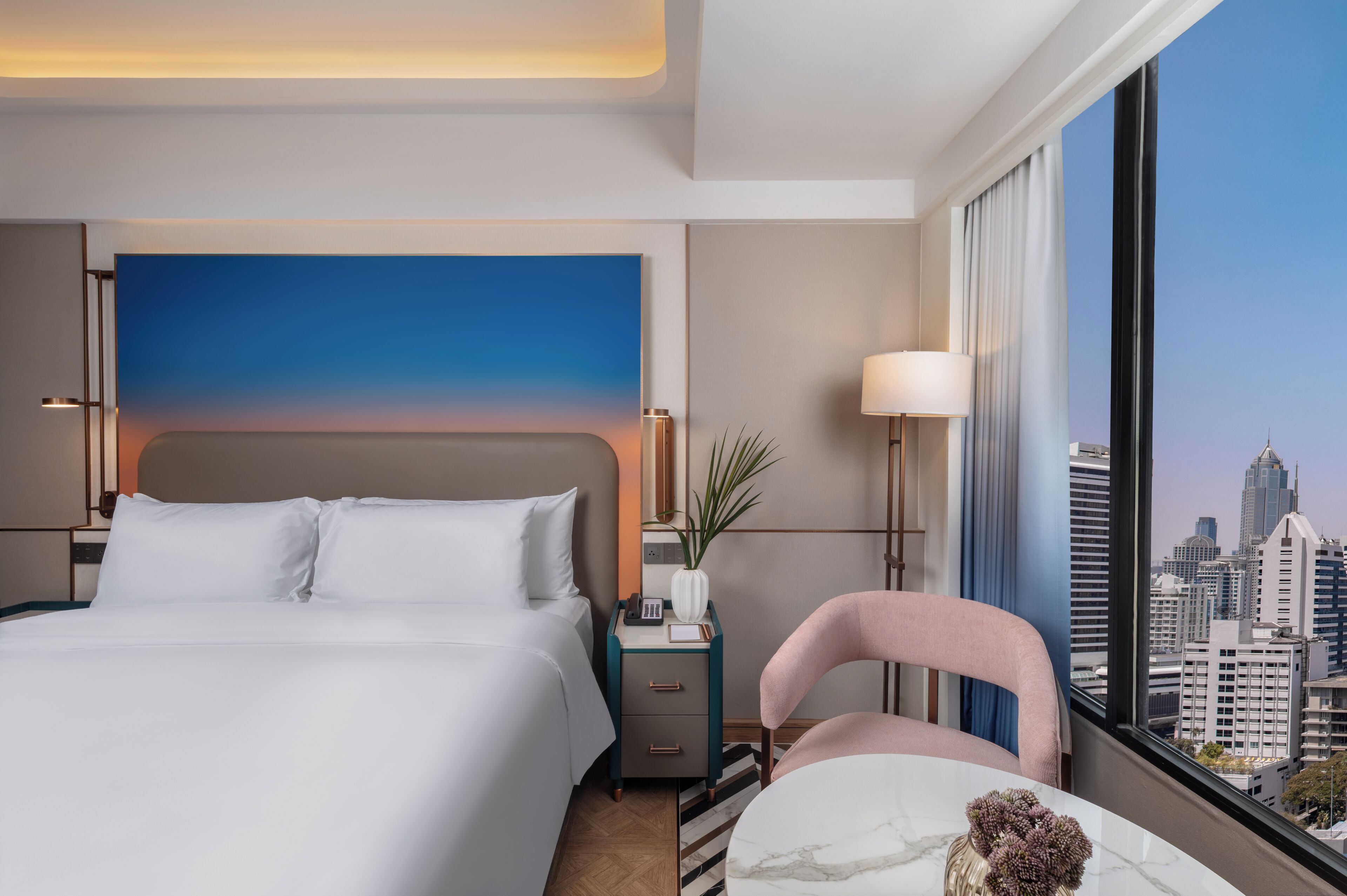 Premium bedding, down duvets, minibar, in-room safe