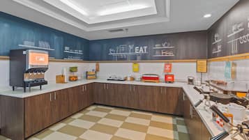 Free daily buffet breakfast