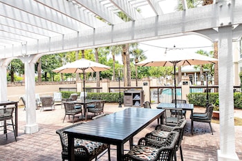 Patio, balcany or terrace at Hampton Inn & Suites Charleston/West Ashley