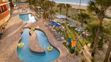 9 piscinas externas, guarda-sóis, espreguiçadeiras