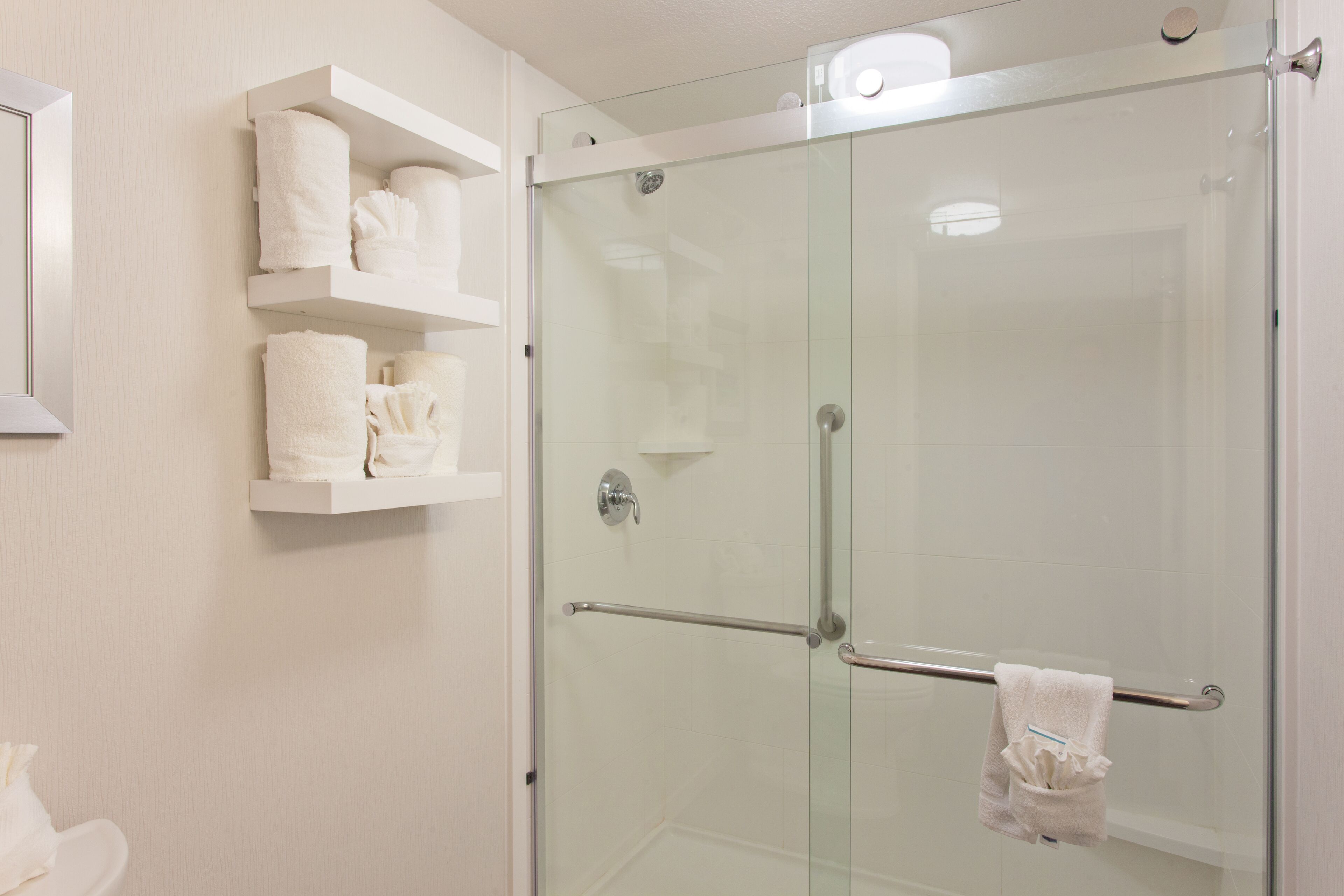 free toiletries, hair dryer, towels, soap