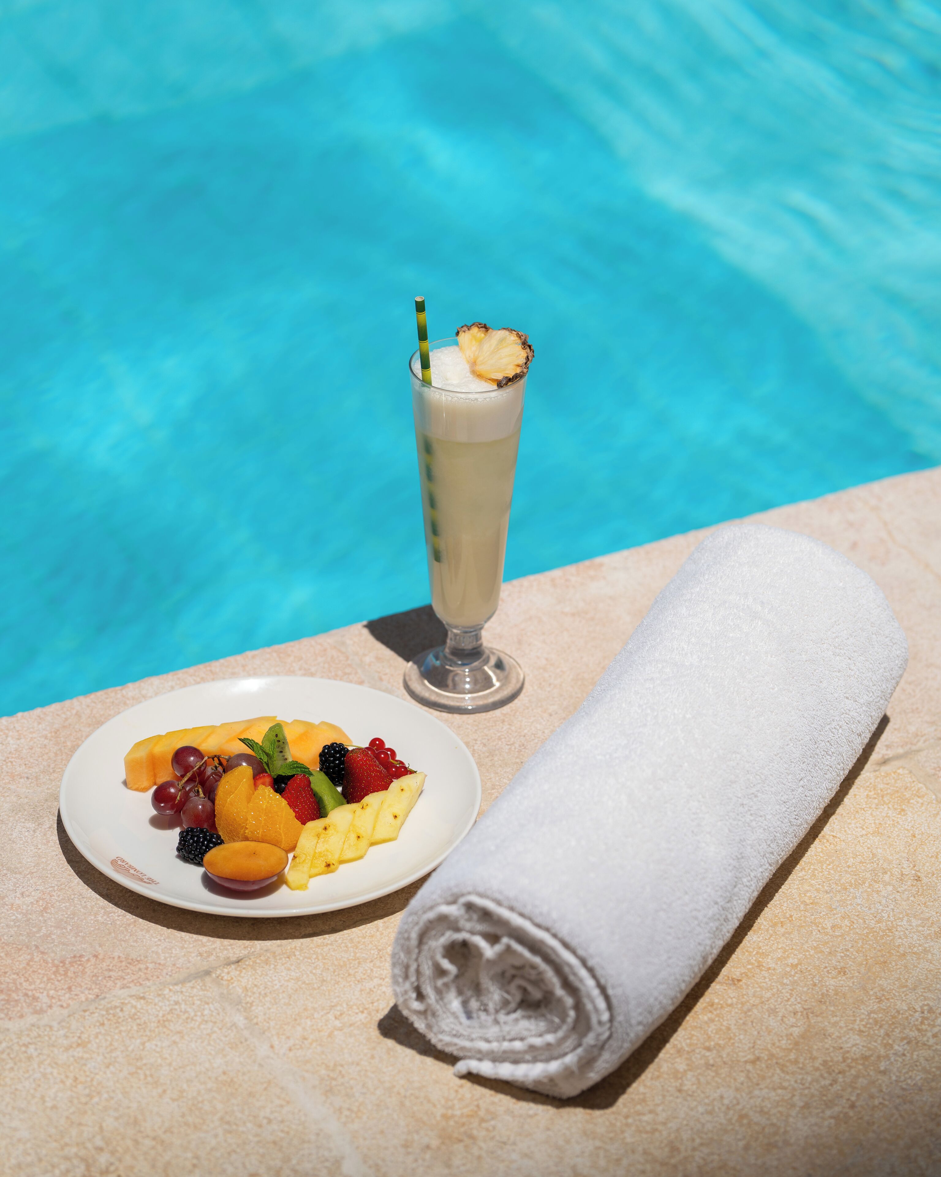 Indoor pool, seasonal outdoor pool, pool umbrellas, sun loungers