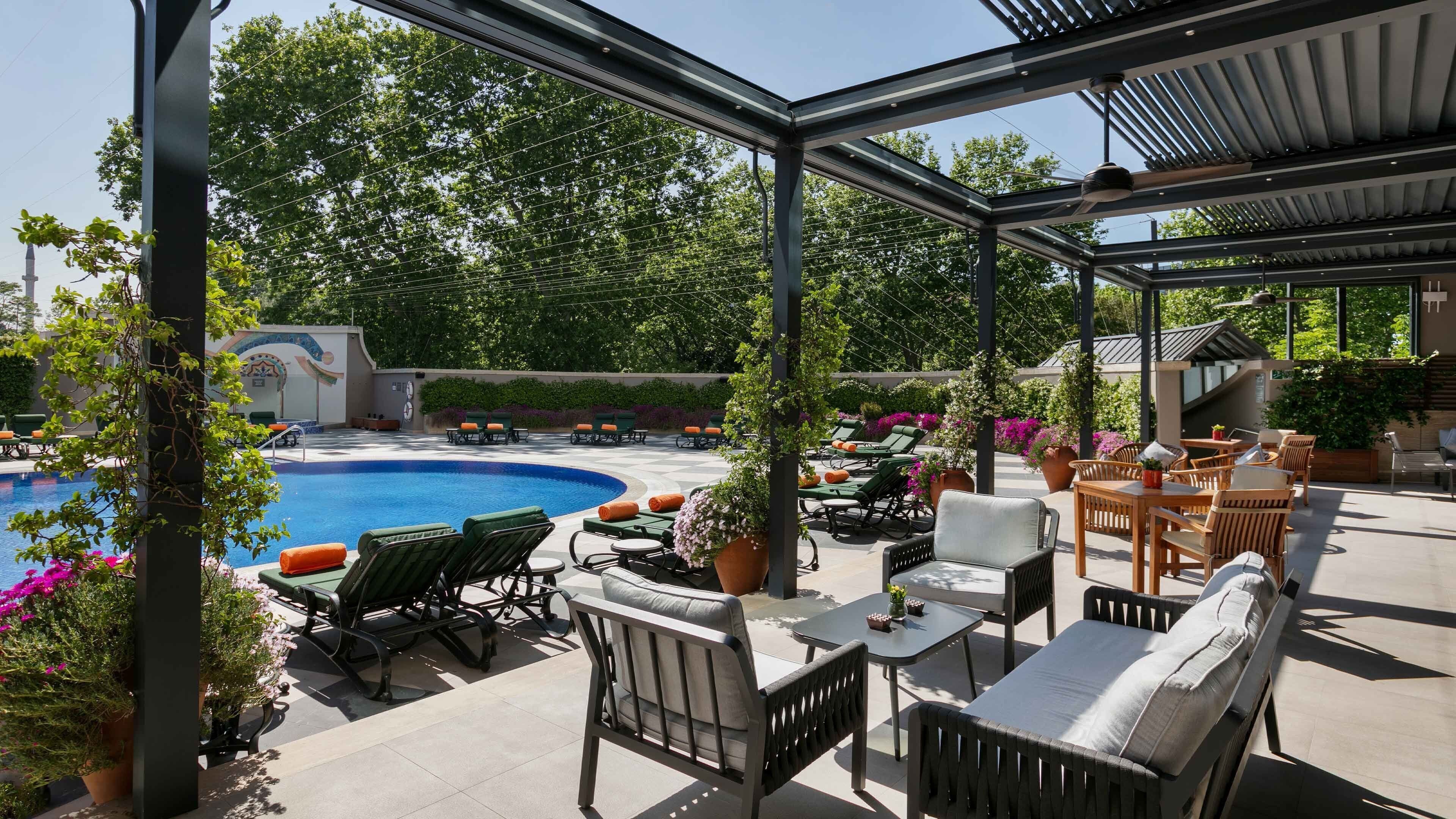 Sæsonbestemt udendørs pool