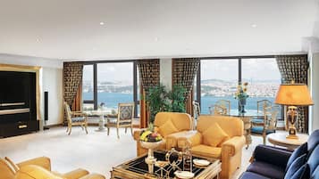 Grand-suite - ryger - havudsigt (Presidential) | Minibar, pengeskab på værelset, skrivebord