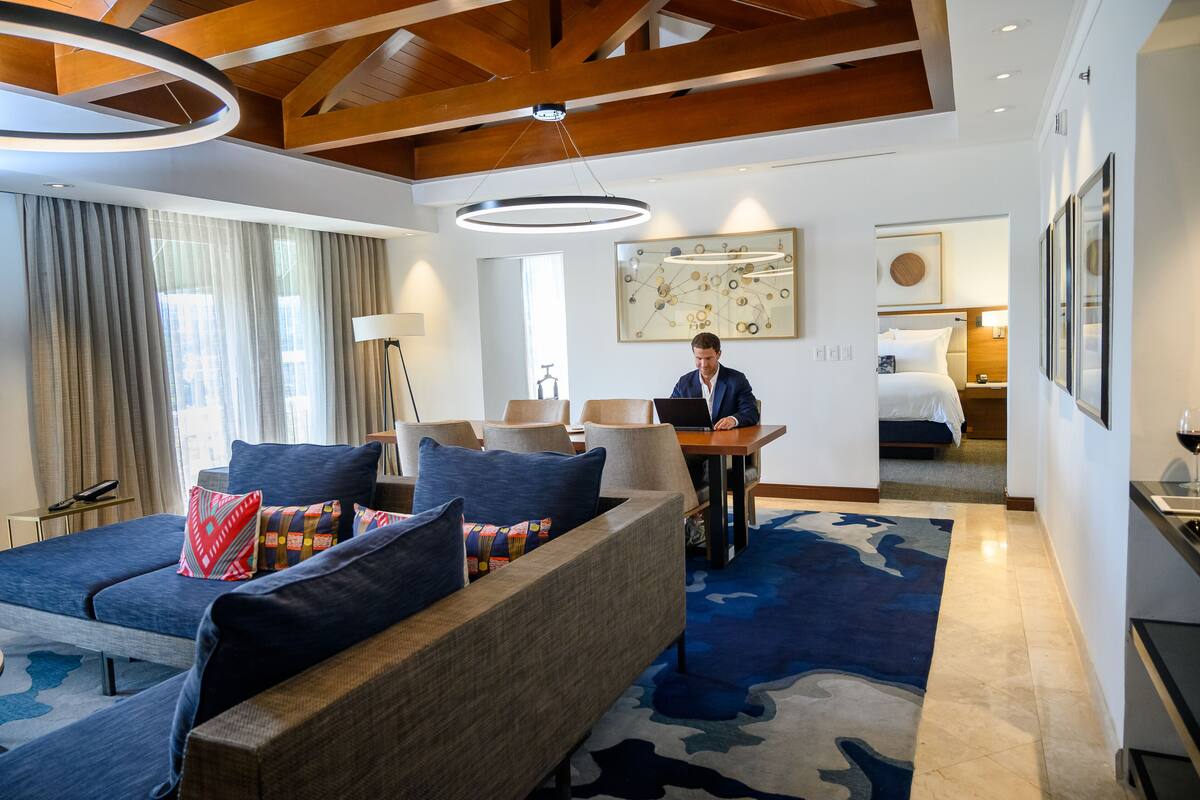 Presidential Suite, 1 King Bed | Egyptian cotton sheets, premium bedding, down comforters, pillowtop beds