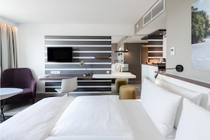 Literie hypoallergénique, surmatelas, coffres-forts dans les chambres
