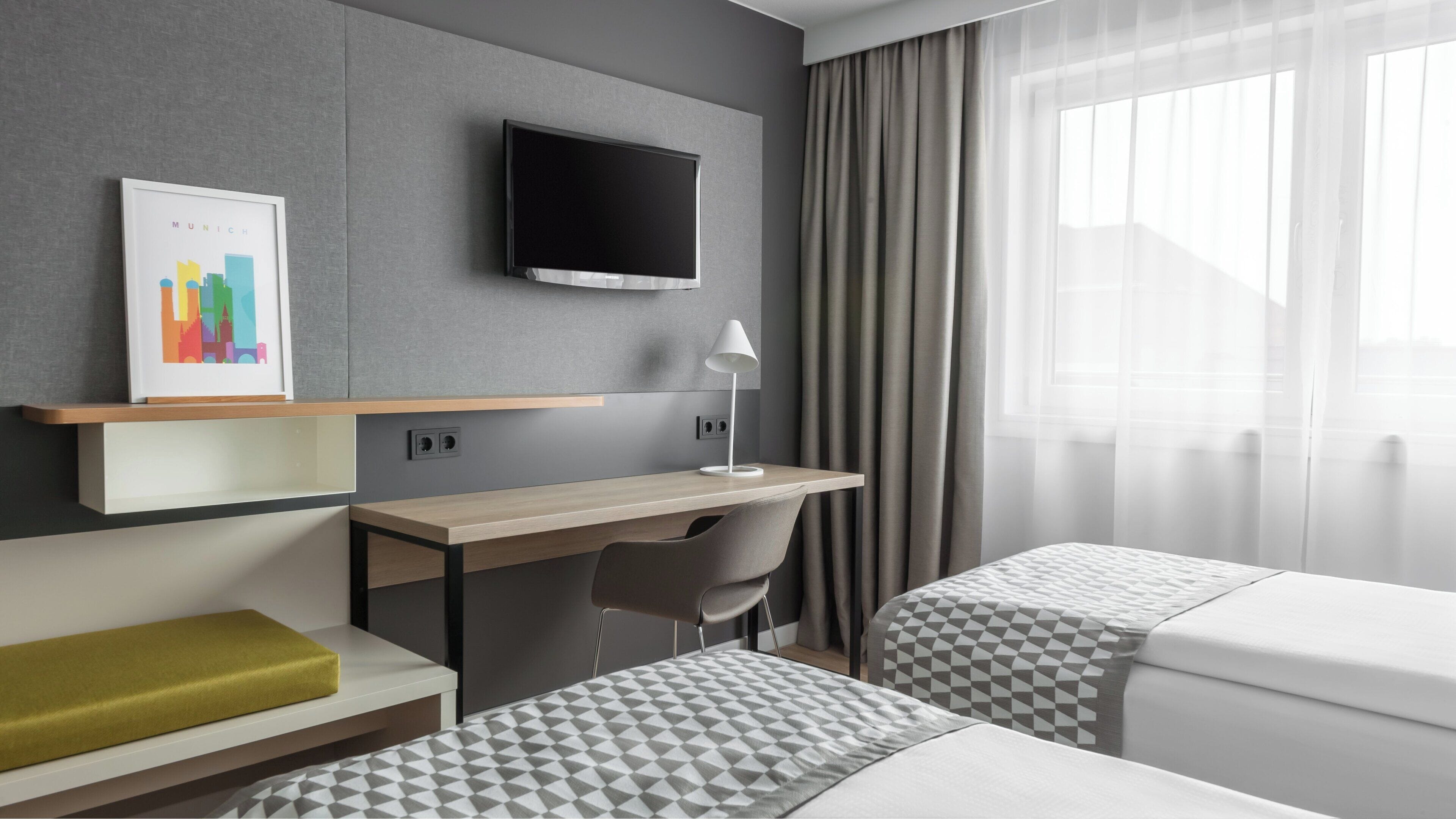 Hypo-allergenic bedding available, pillowtop beds, in-room safe, desk