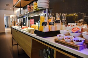 Daily buffet breakfast (EUR 14 per person)