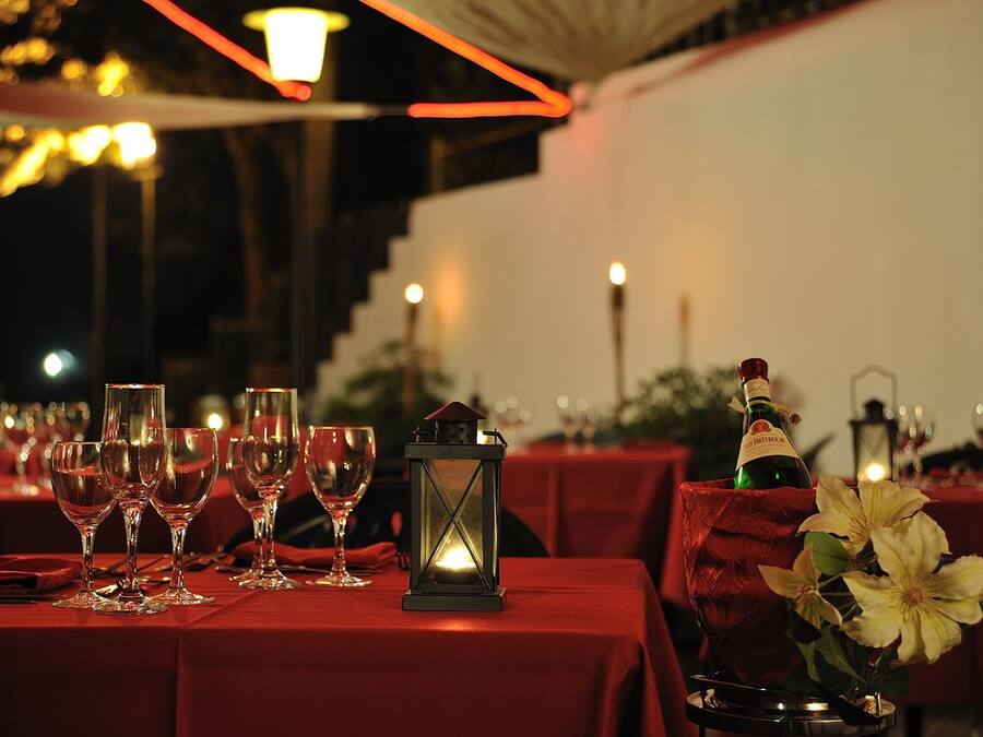 Dinner served, local cuisine