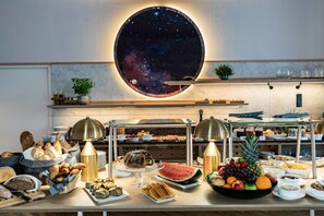 Daily buffet breakfast (EUR 18 per person)