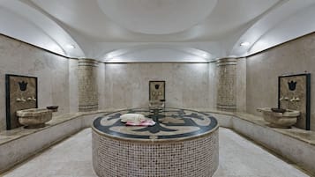 Banho turco/hammam, tratamentos corporais, aromaterapia