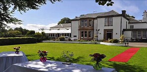 Outdoor wedding area
