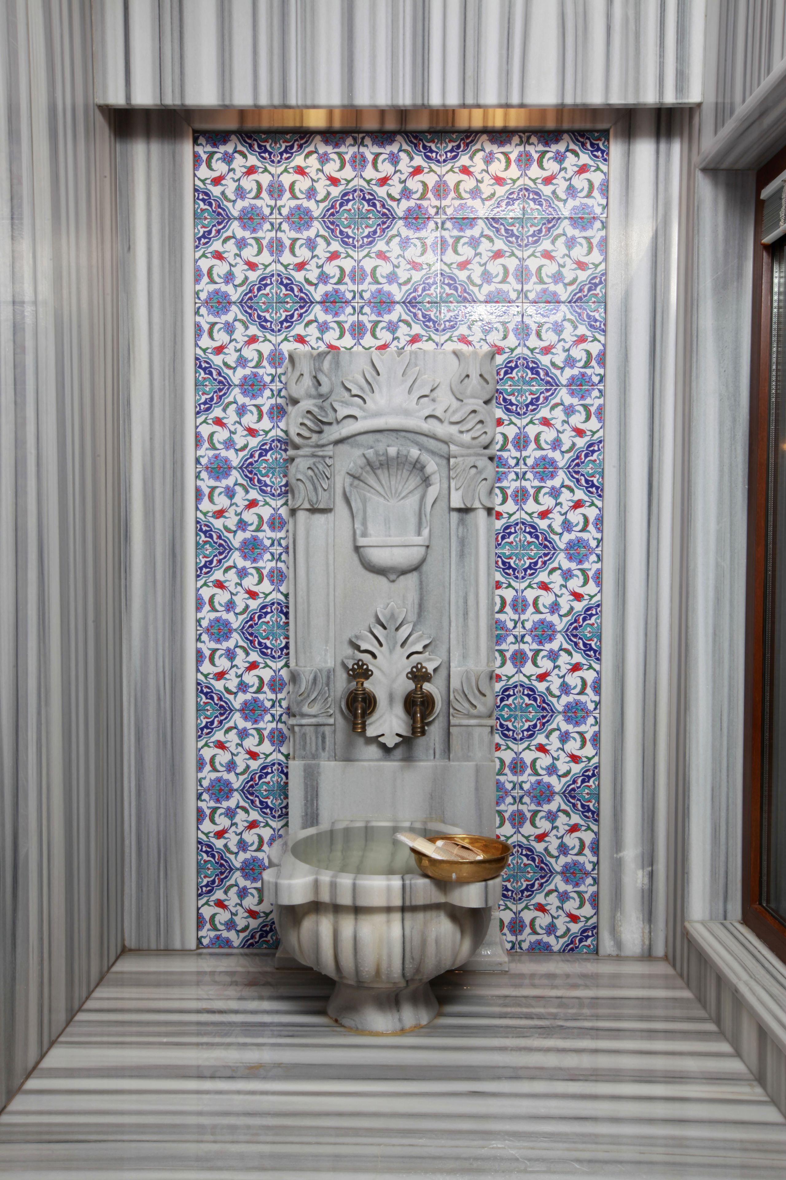 room with turkish bath ground floor | bathroom | free toiletries, hair dryer, slippers, towels