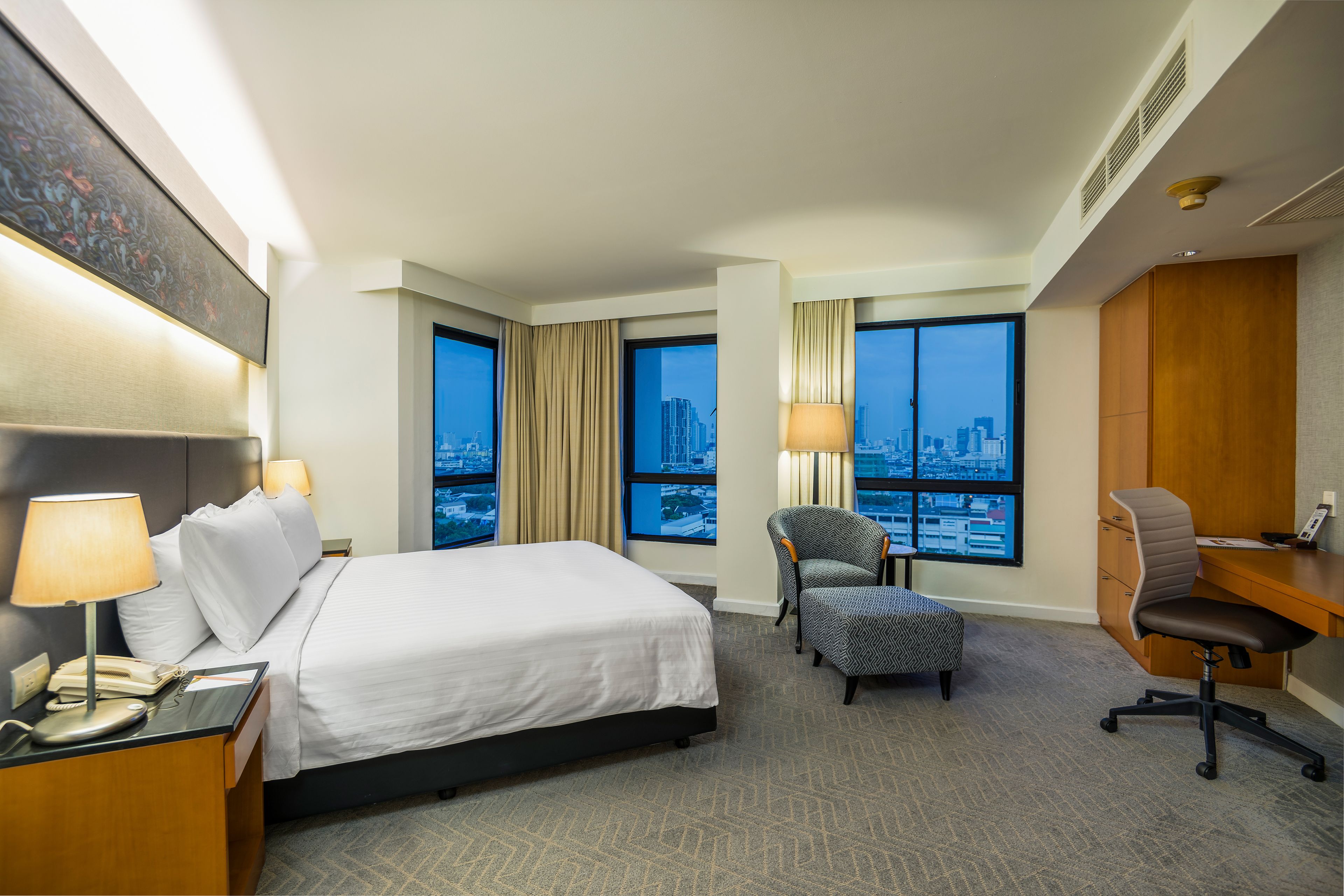 Grand Deluxe 3-Bedroom Twin | ผ้านวมขนเป็ด, มินิบาร์ฟรี, ตู้นิรภัยในห้องพัก