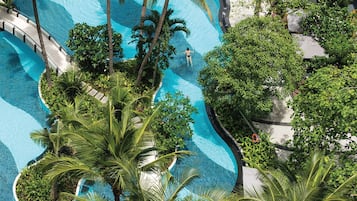 Outdoor pool, open 6:00 AM to 9:00 PM, pool umbrellas, pool loungers