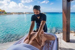 Behandlingsrum til par, kropsbehandlinger, hot stone-massage