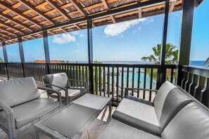 Suite, 2 habitaciones, vista al océano | Vista del balcón