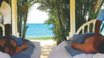 Sauna, body treatments, hydrotherapy, massages on the beach, body wraps