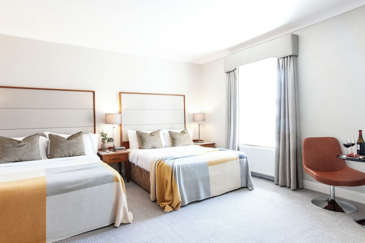 Hypo-allergenic bedding, individually decorated, individually furnished