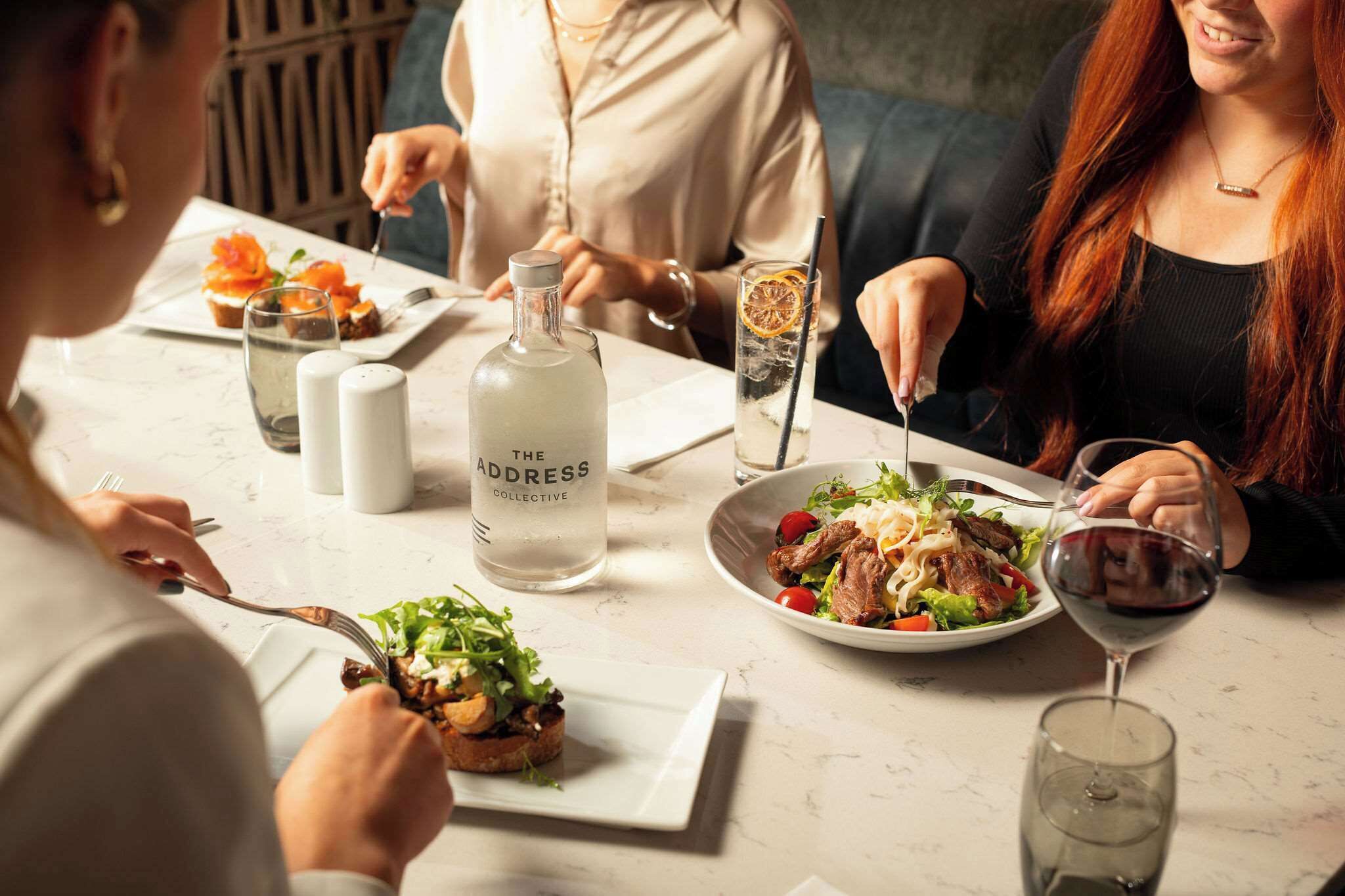 breakfast, lunch and dinner served