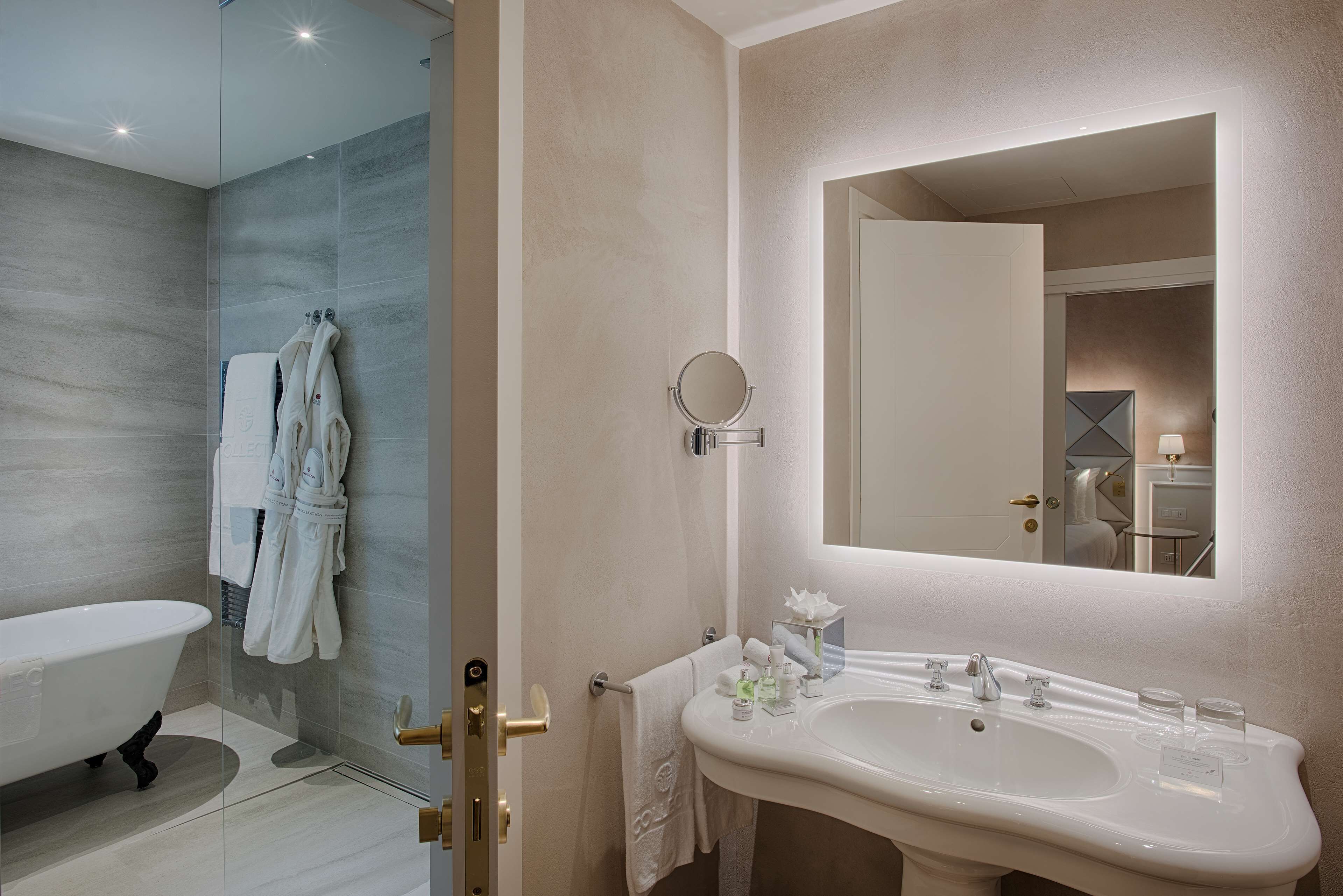 shower, eco-friendly toiletries, hair dryer, bidet