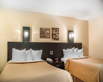 Standard Double Room, 2 Double Beds | Desk, iron/ironing board, bed sheets, alarm clocks at Quality Hotel Fallsview Cascade