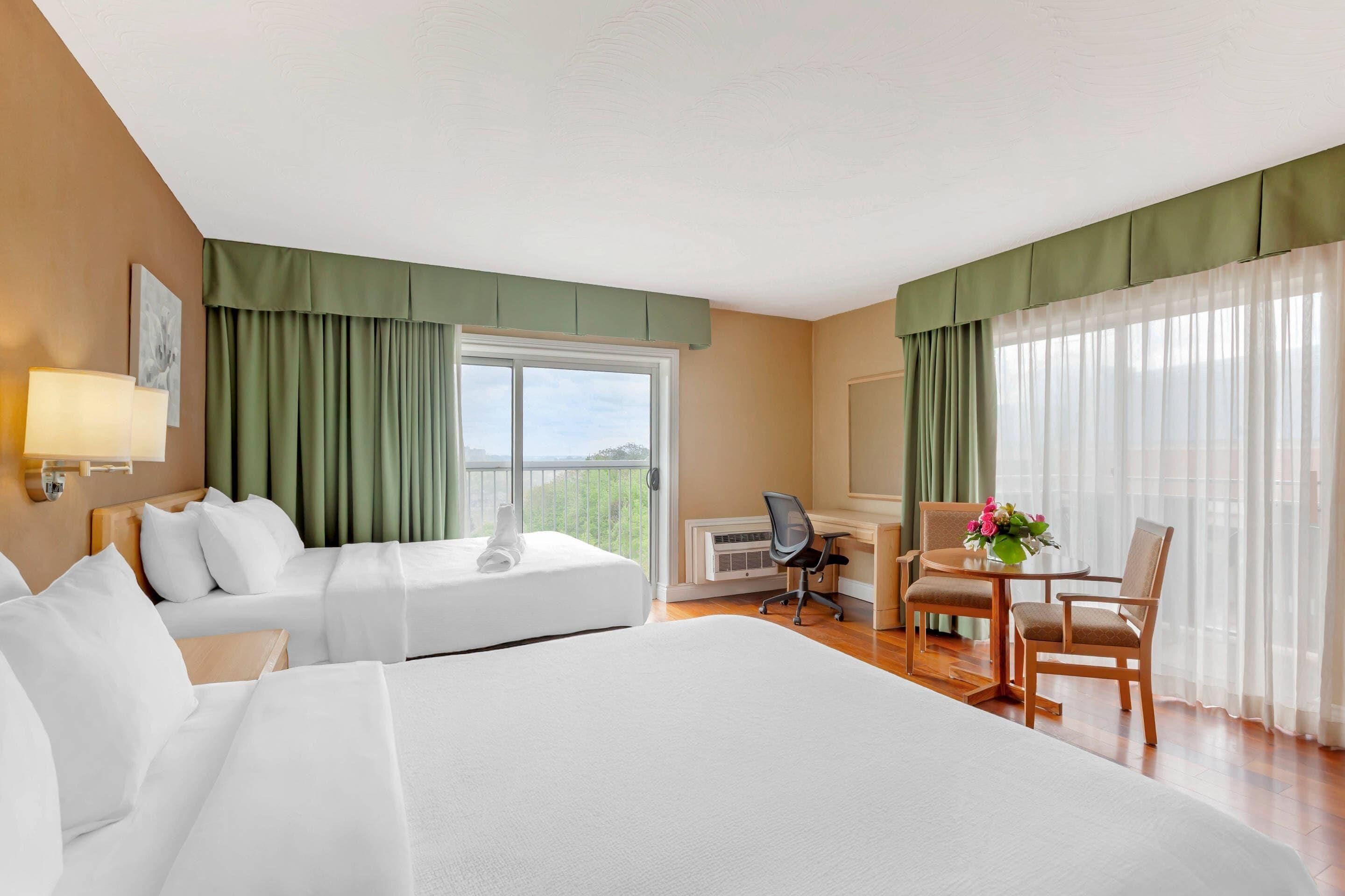 Standard Room, 2 Queen Beds | Desk, iron/ironing board, alarm clocks, bed sheets