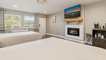 Standard Room, 2 Queen Beds, Fireplace | Television