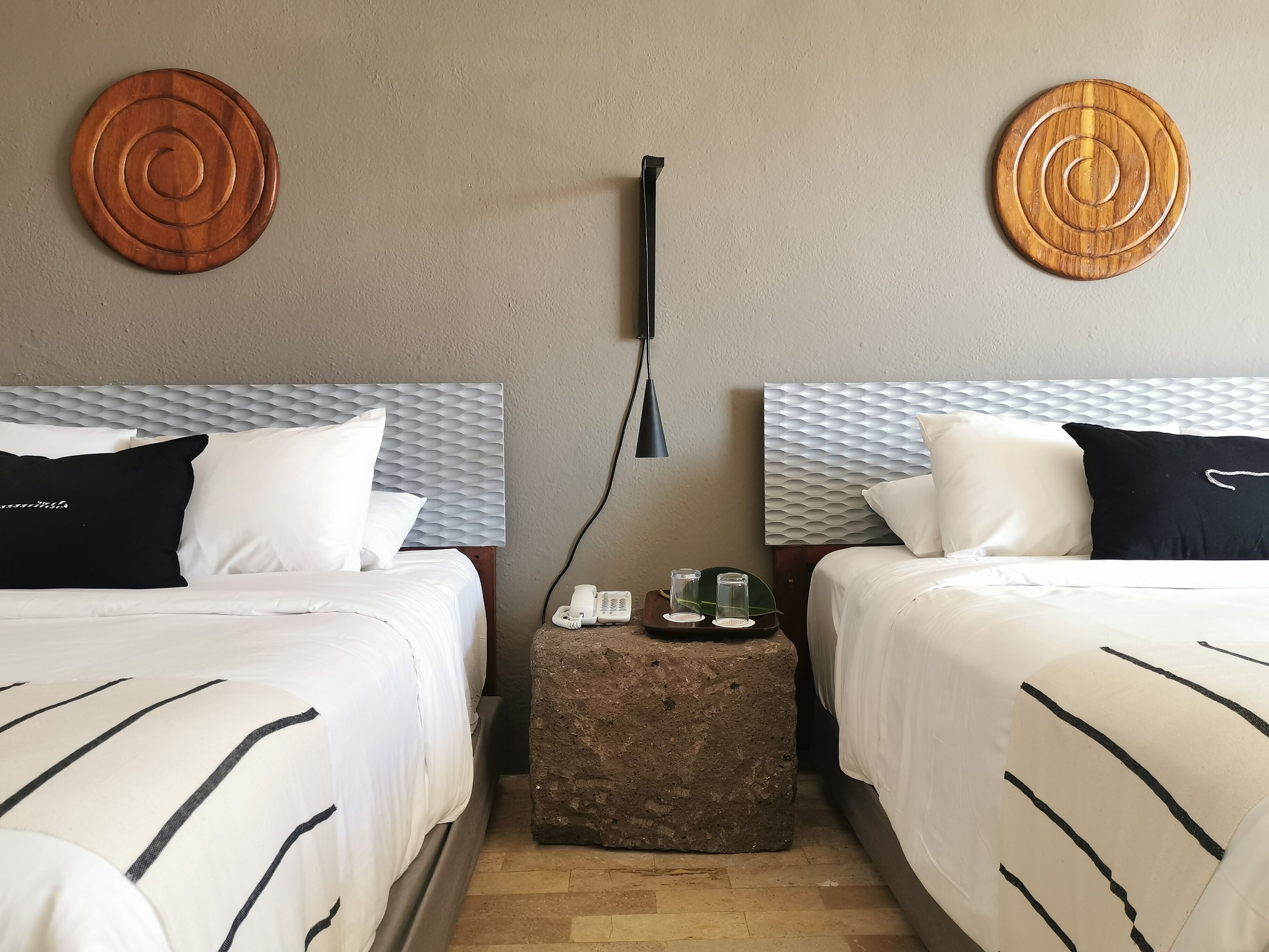 standard room, 2 queen beds (patmos) | 2 bedrooms, egyptian cotton sheets, premium bedding, in-room safe