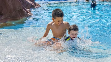 2 outdoor pools, pool umbrellas, pool loungers