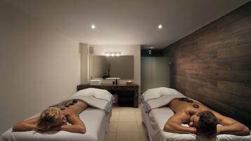Salas de tratamientos para parejas, sauna, baño turco