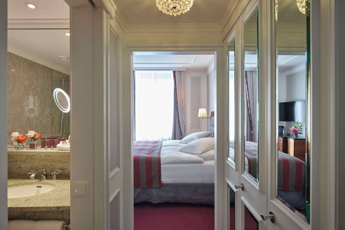 free toiletries, hair dryer, bathrobes, slippers