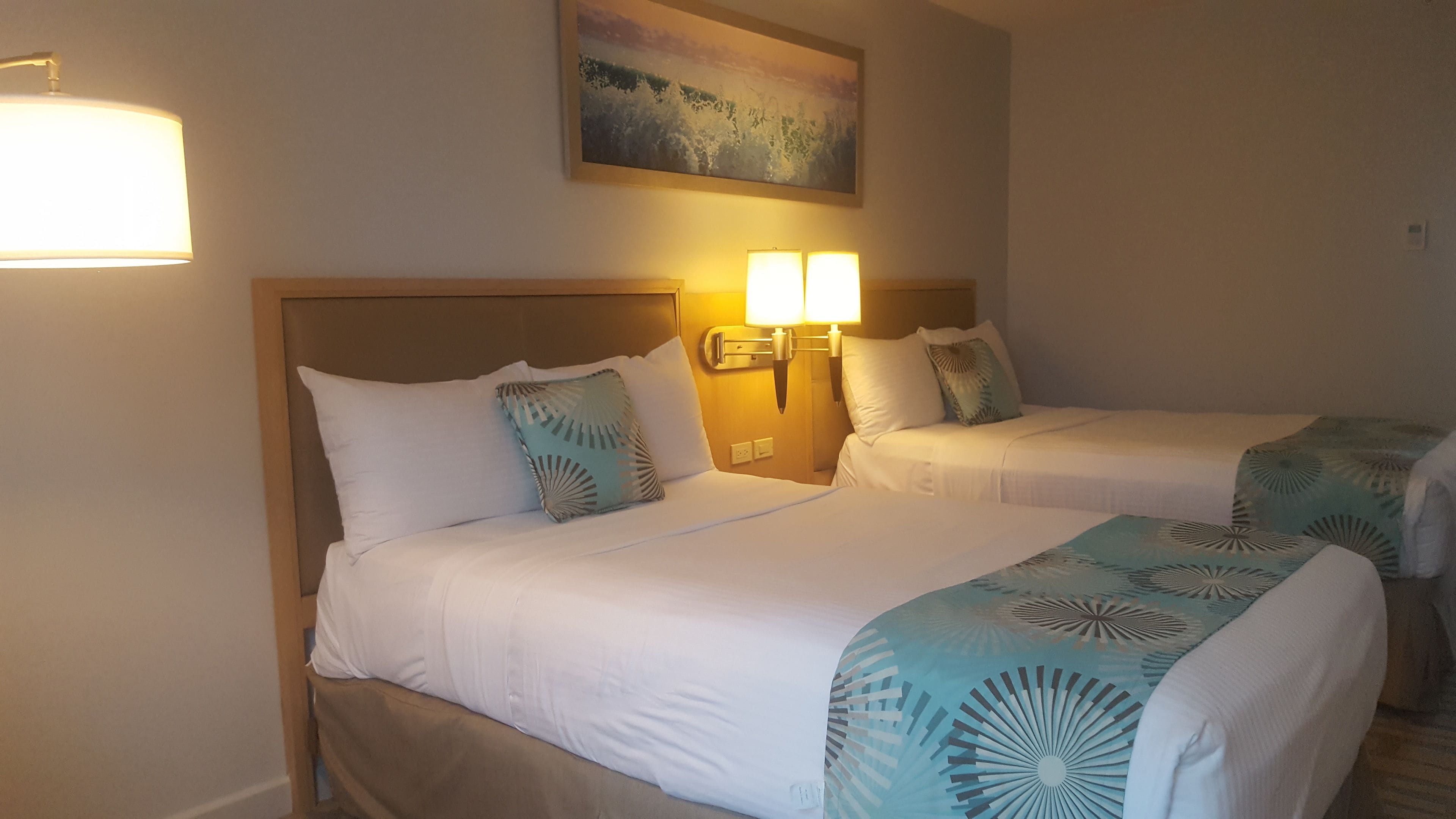 standard double room, 2 double beds | premium bedding, minibar, in-room safe, desk