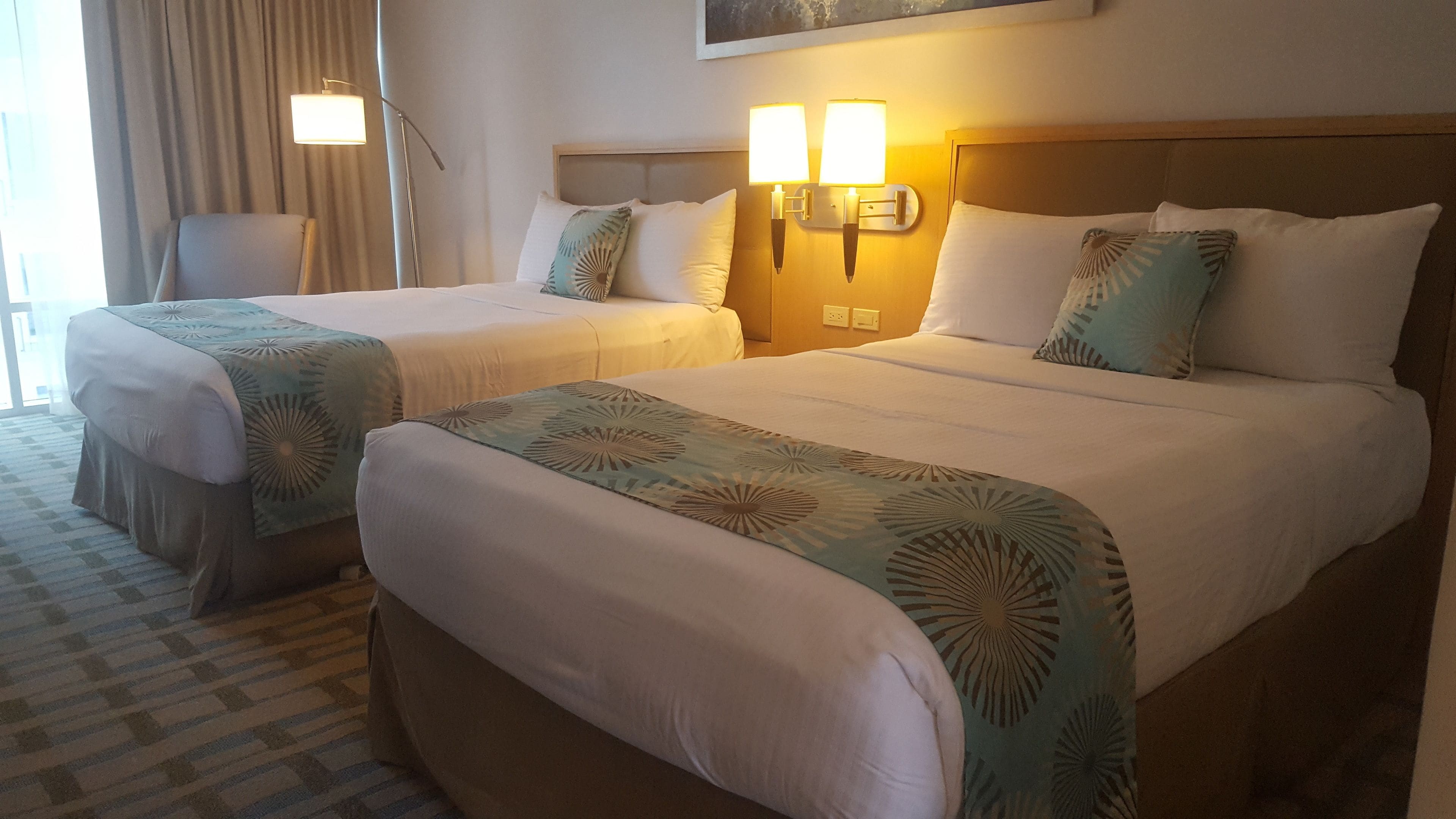 standard double room, 2 double beds | premium bedding, minibar, in-room safe, desk