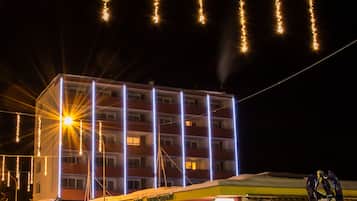 Front of property – evening/night