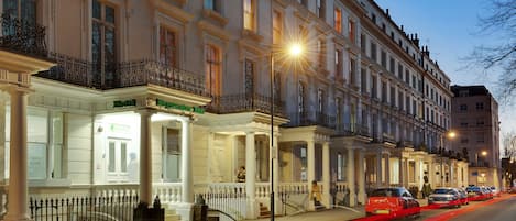 Front of property – evening/night