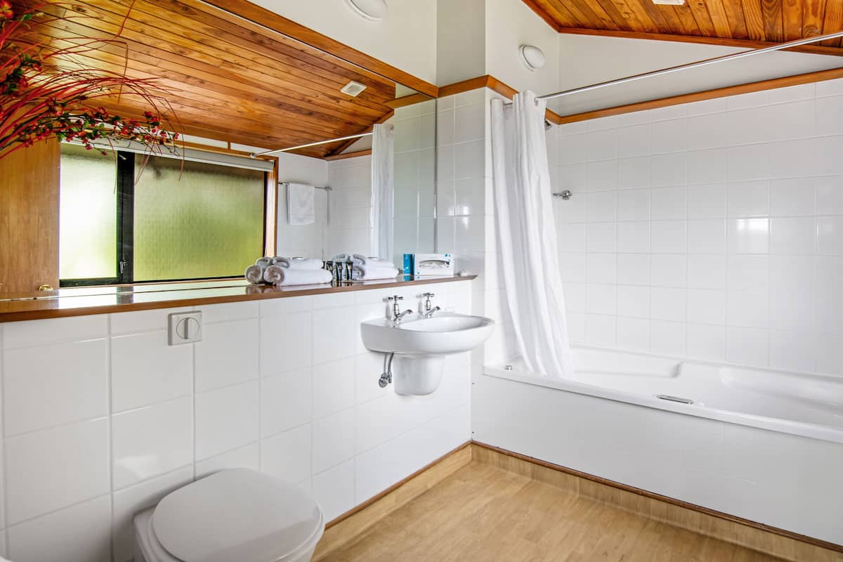 superior king spa | bathroom | combined shower/bathtub, free toiletries, hair dryer, towels