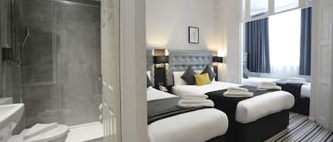 Select Comfort beds, in-room safe, desk, soundproofing
