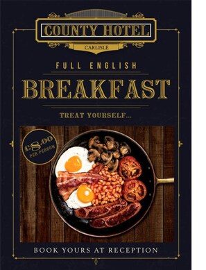 Daily English breakfast (GBP 10.00 per person)