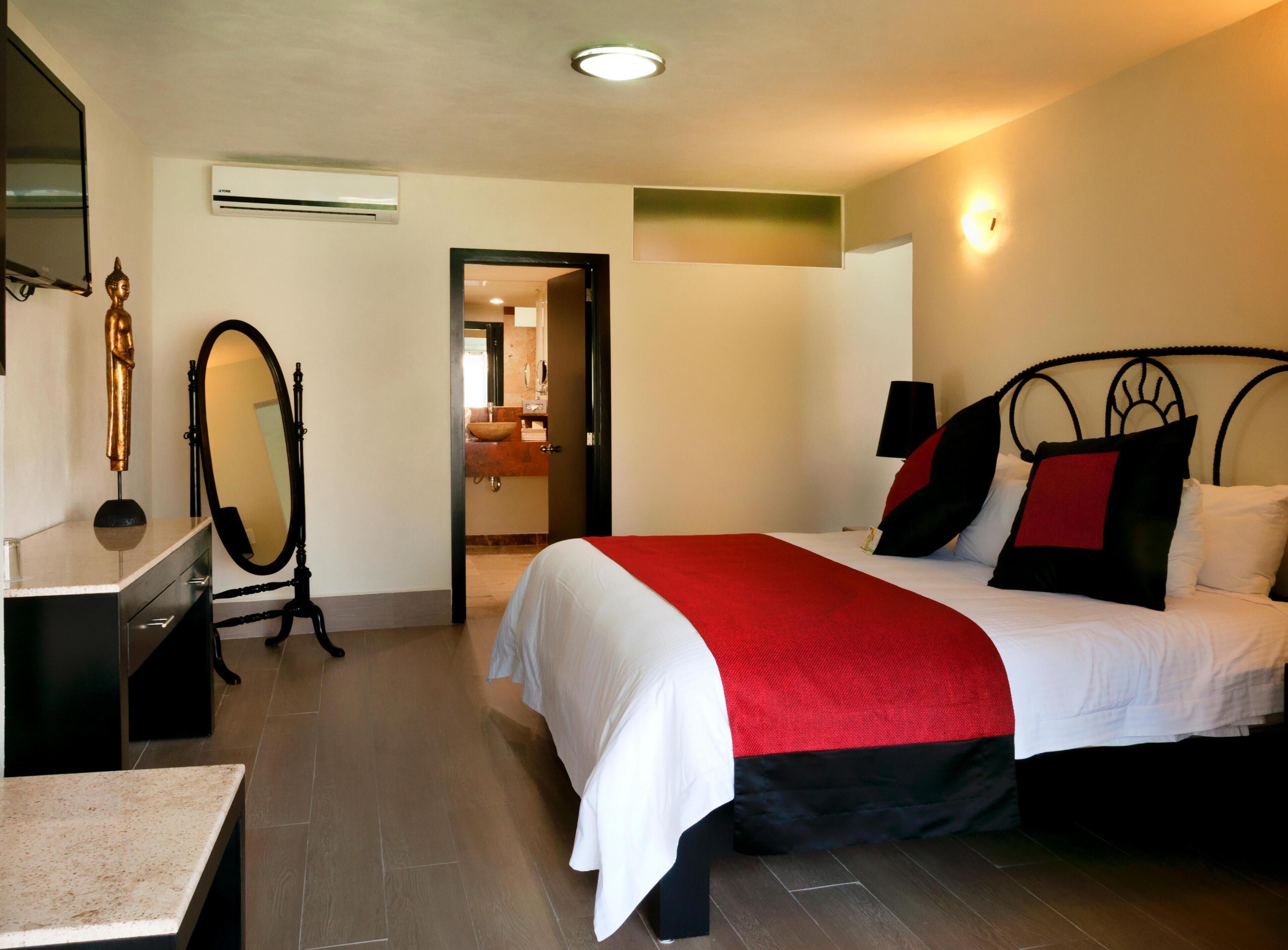 In-room safe, blackout curtains, iron/ironing board (on request)