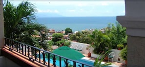 Junior Double or Twin Room, 2 Double Beds, Ocean View | Balcony view