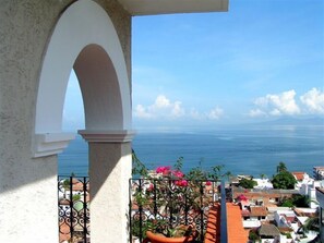 Junior Double or Twin Room, 2 Double Beds, Ocean View | Balcony view - Hotel Suites La Siesta (Puerto Vallarta)