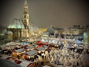 Vue sur la ville depuis l’hébergement