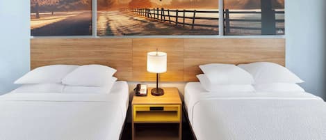 Room, 2 Queen Beds, Non Smoking (Pet-friendly) | Desk, iron/ironing board, free WiFi, bed sheets