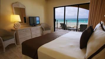 Premium bedding, pillow-top beds, in-room safe, individually decorated