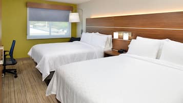 In-room safe, desk, laptop workspace, blackout drapes