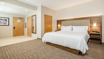 In-room safe, desk, laptop workspace, soundproofing