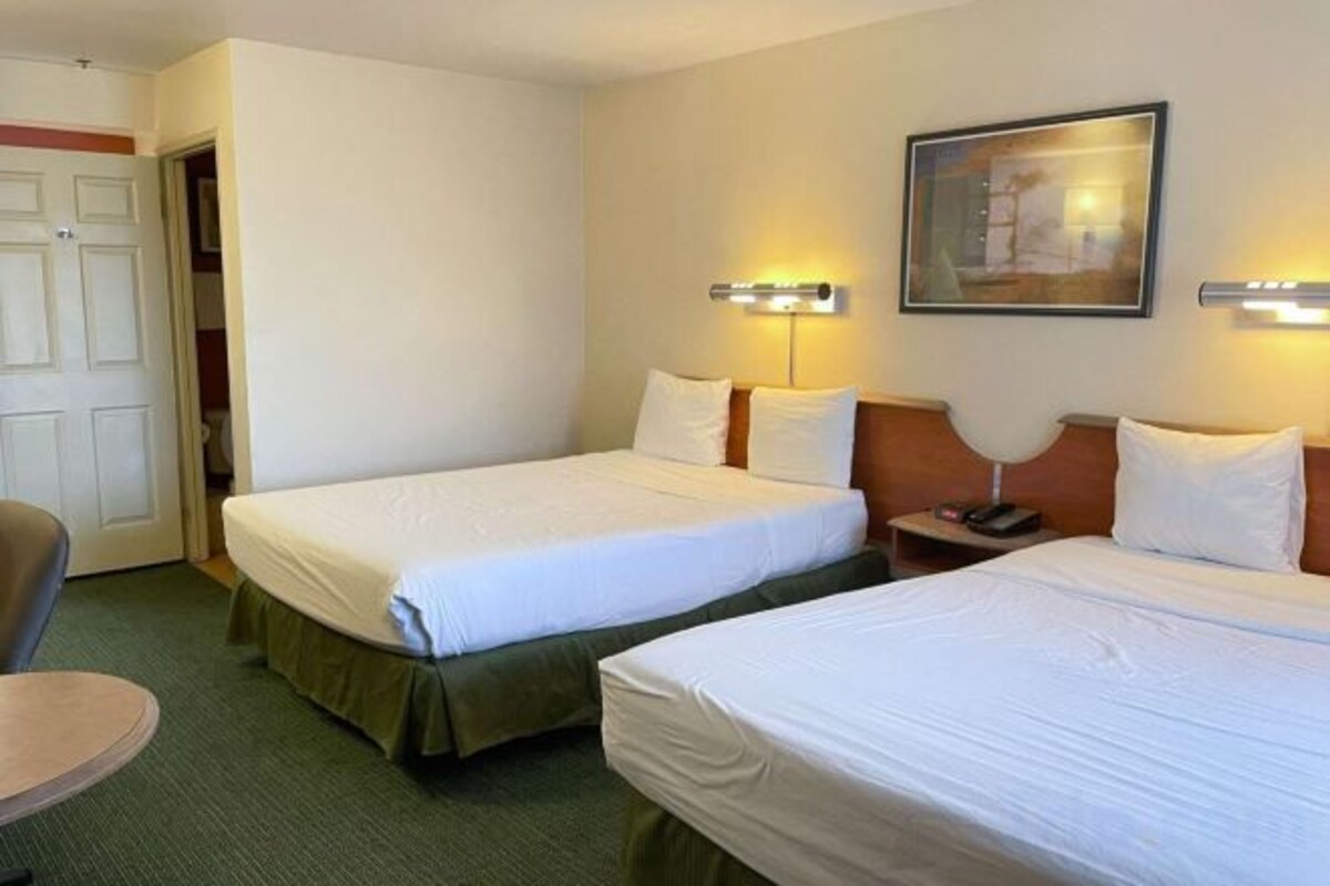 Escritorio, cortinas blackout, wifi gratis y ropa de cama 